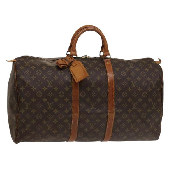 LOUIS VUITTON Monogram Keepall 55 Boston Bag M41424 - Picture 1 of 16